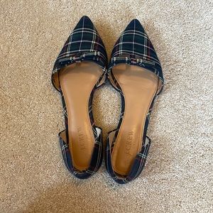 J. Crew tartan flats